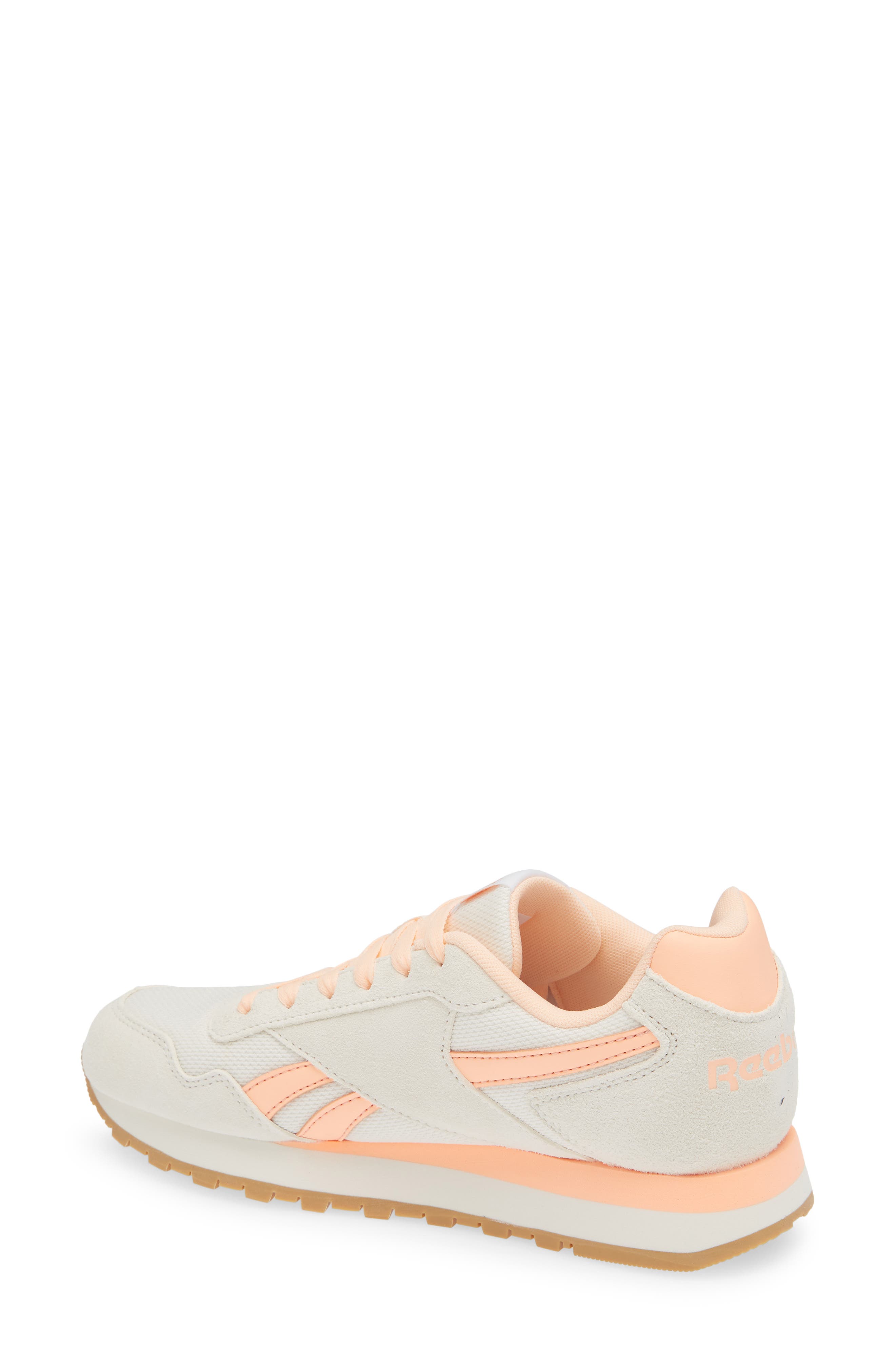 Reebok Glide Sneaker, Alternate, color, Chalk/Future Peach