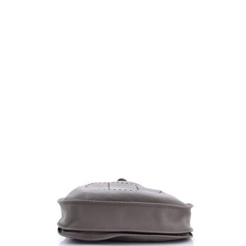 Pre-owned Hermes Hermes Evelyne Bag Gen Iii Clemence Gm In Gray