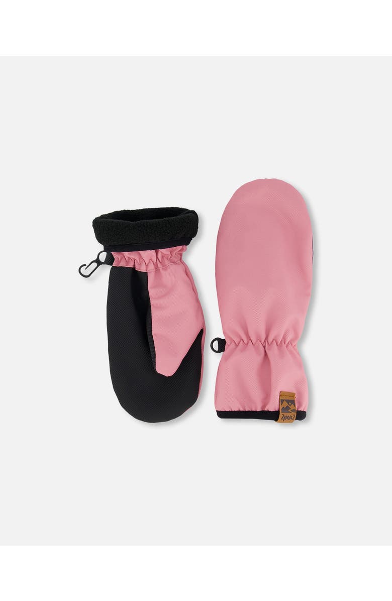 Deux par Deux Girl's Mid-Season Mittens Pale Pink, Alternate, color, 