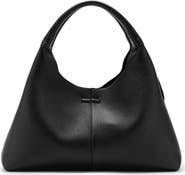 MANGO Leather Shoulder Bag