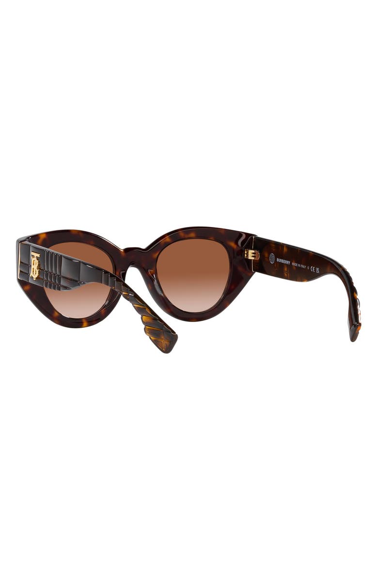 Burberry Briar 47mm Gradient Small Phantos Sunglasses, Alternate, color, Dk Havana