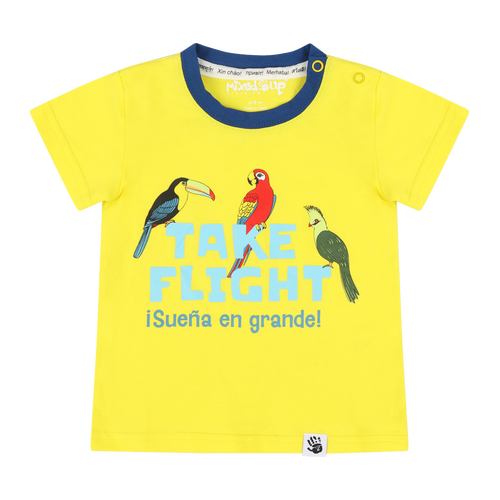 Mixed Up Clothing Suave Baby Tee And Bloomer Shorts Set In Take Flight
