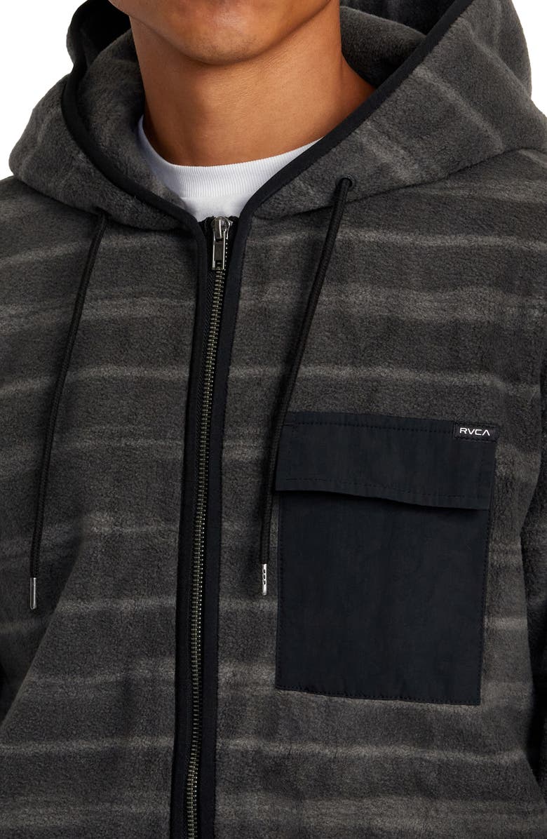 RVCA Hawthorne Front-Zip Fleece Hoodie, Alternate, color, 
