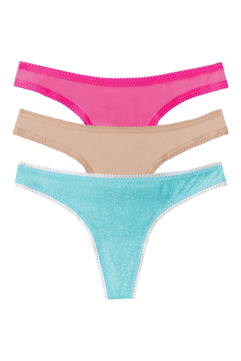 3-Pack Mesh Thongs, Main, color, SF/CHP/WF
