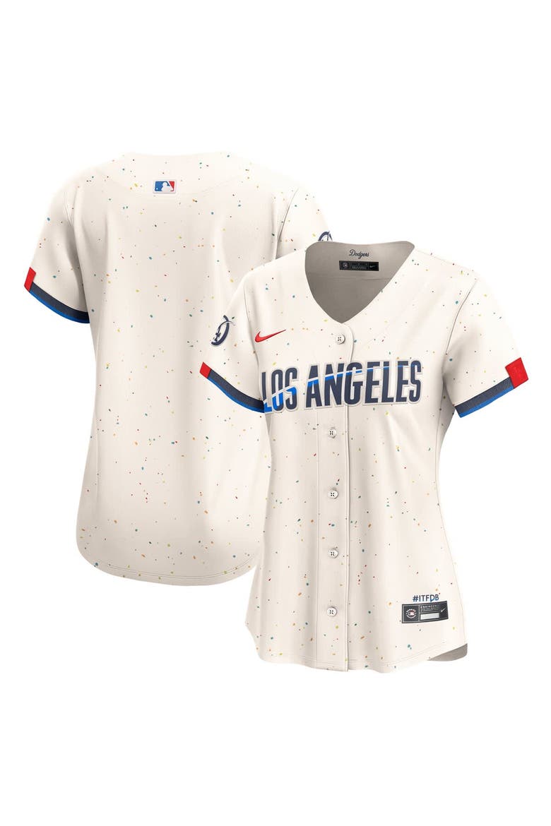 Women's Nike Cream Los Angeles Dodgers City Connect Limited Jersey, Main, color, Cream