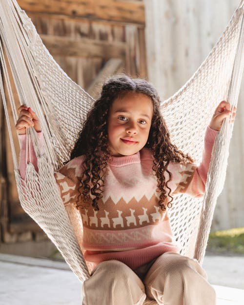 Deux Par Deux Llama Jacquard Sweater In Pink