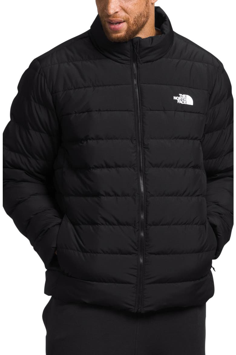Aconcagua 3 Water Repellent 600 Fill Power Down & Polyester Jacket, Main, color, TNF BLACK