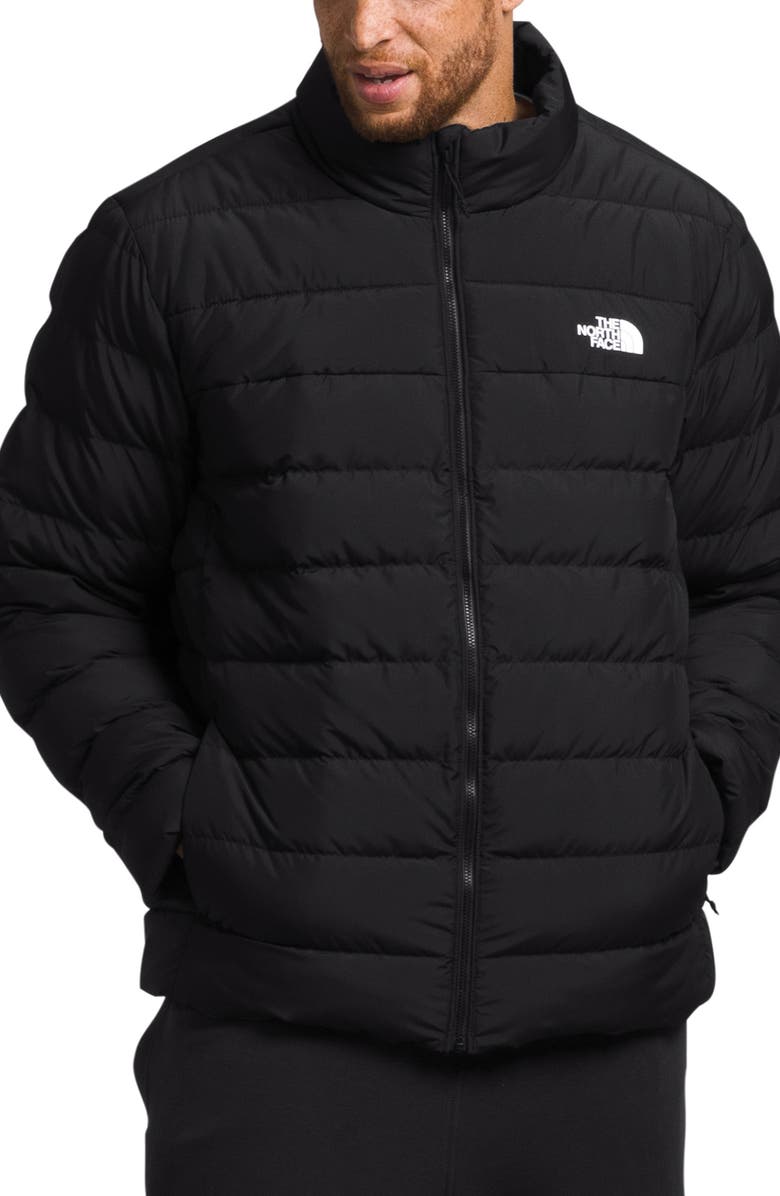 The North Face Aconcagua 3 Water Repellent 600 Fill Power Down & Polyester Jacket, Main, color, 