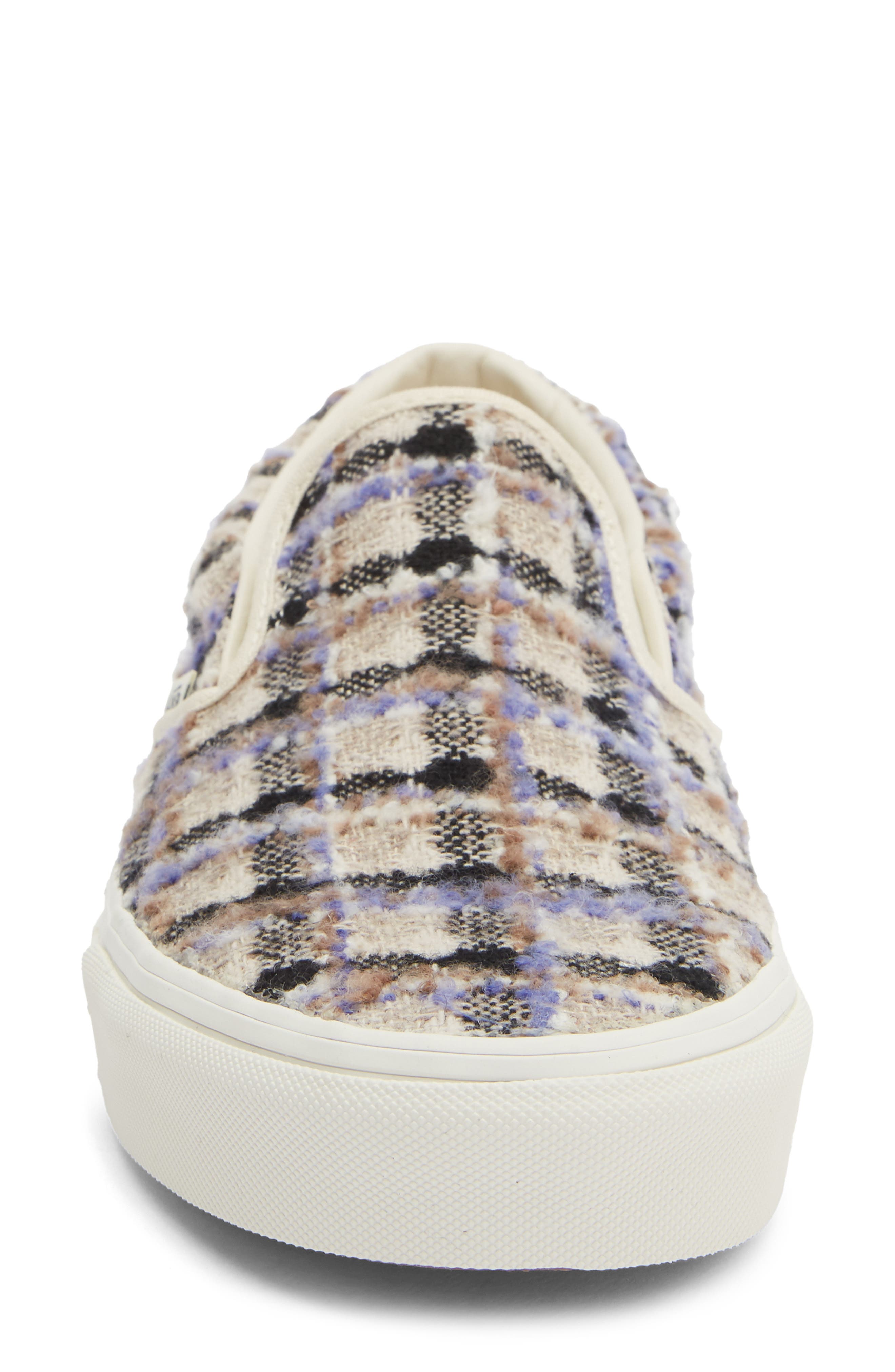 Classic Slip-On Sneaker, Alternate, color, BEADED WHITE CHECKERBOARD