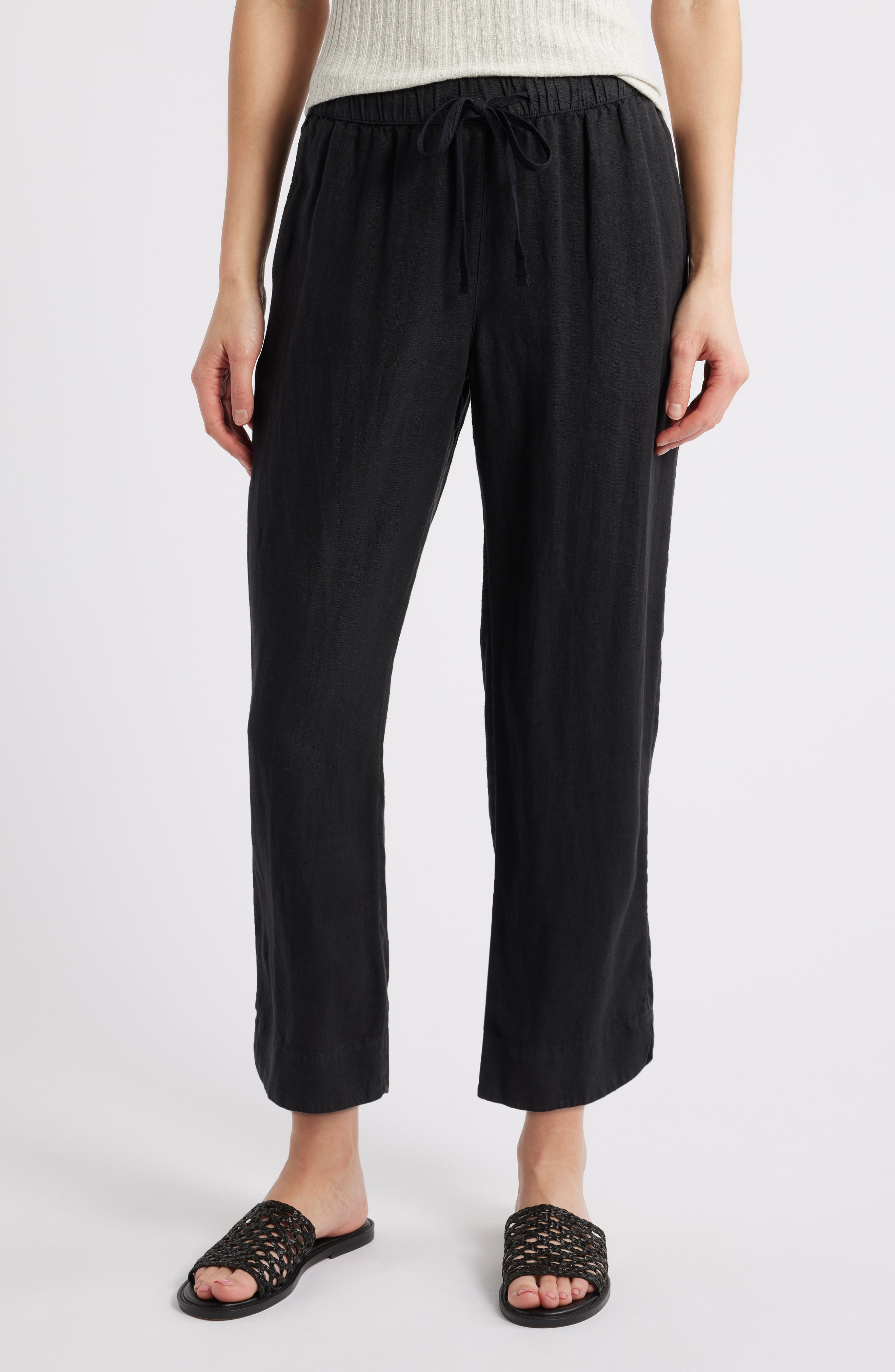 Caslon® Tapered Linen Pants