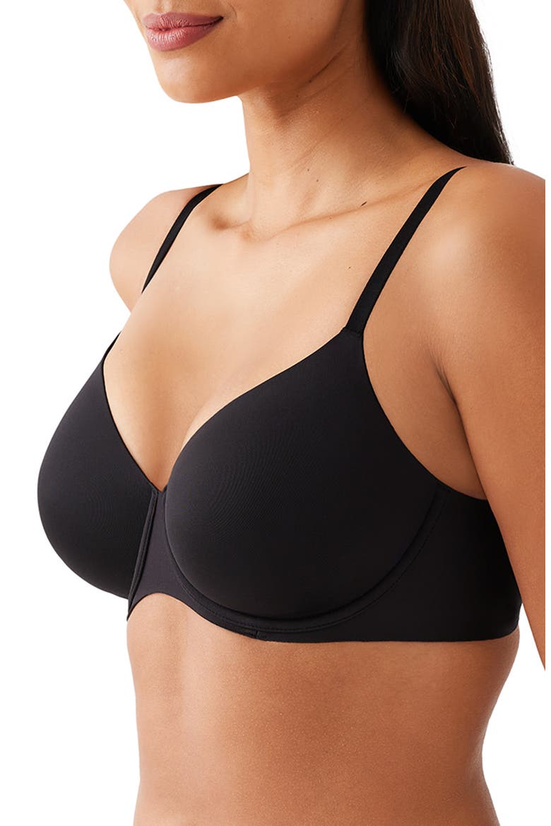 Sleek Standard Underwire Bra, Alternate, color, BLACK