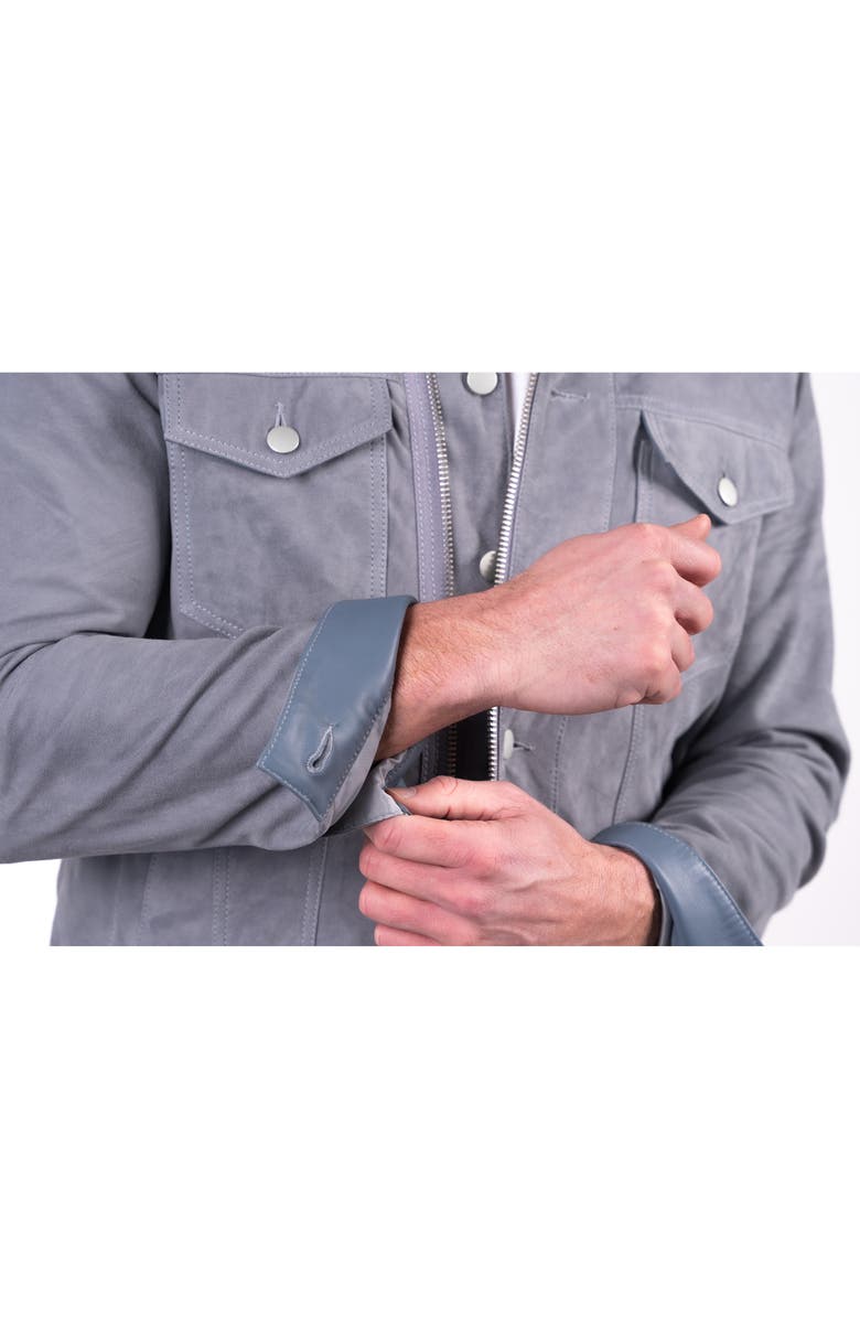 Comstock & Co. Suede Trucker Jacket, Alternate, color, 