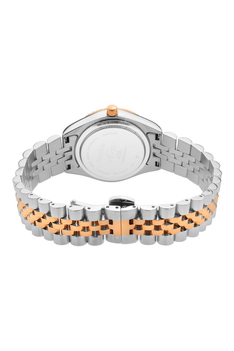 Women's Swiss Watch from the Naples Collection, 34mm, Alternate, color, TWO TONE SS/RG