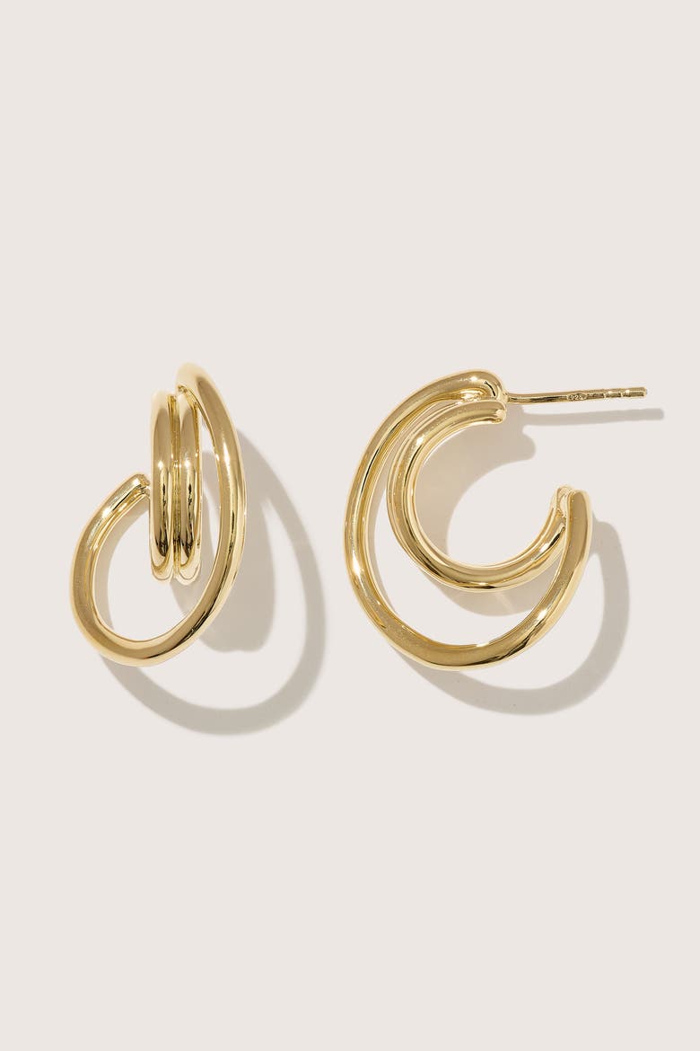 14kt Gold Vermeil  Sonder Earrings, Main, color, Yellow Toned Gold