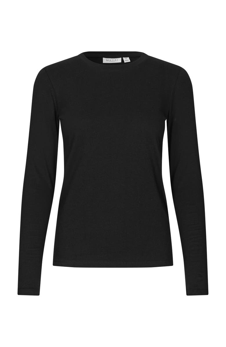 Masai Copenhagen MaBellarim Long Sleeve Top, Alternate, color, Black
