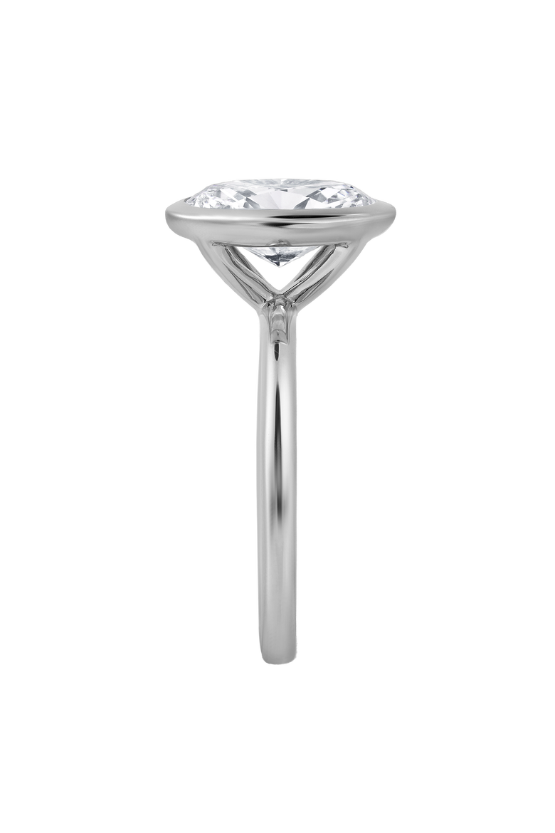 Veradis 14K Gold 2.50 Ct Oval Lab Grown Diamond Engagement Ring, Alternate, color, 14K White Gold