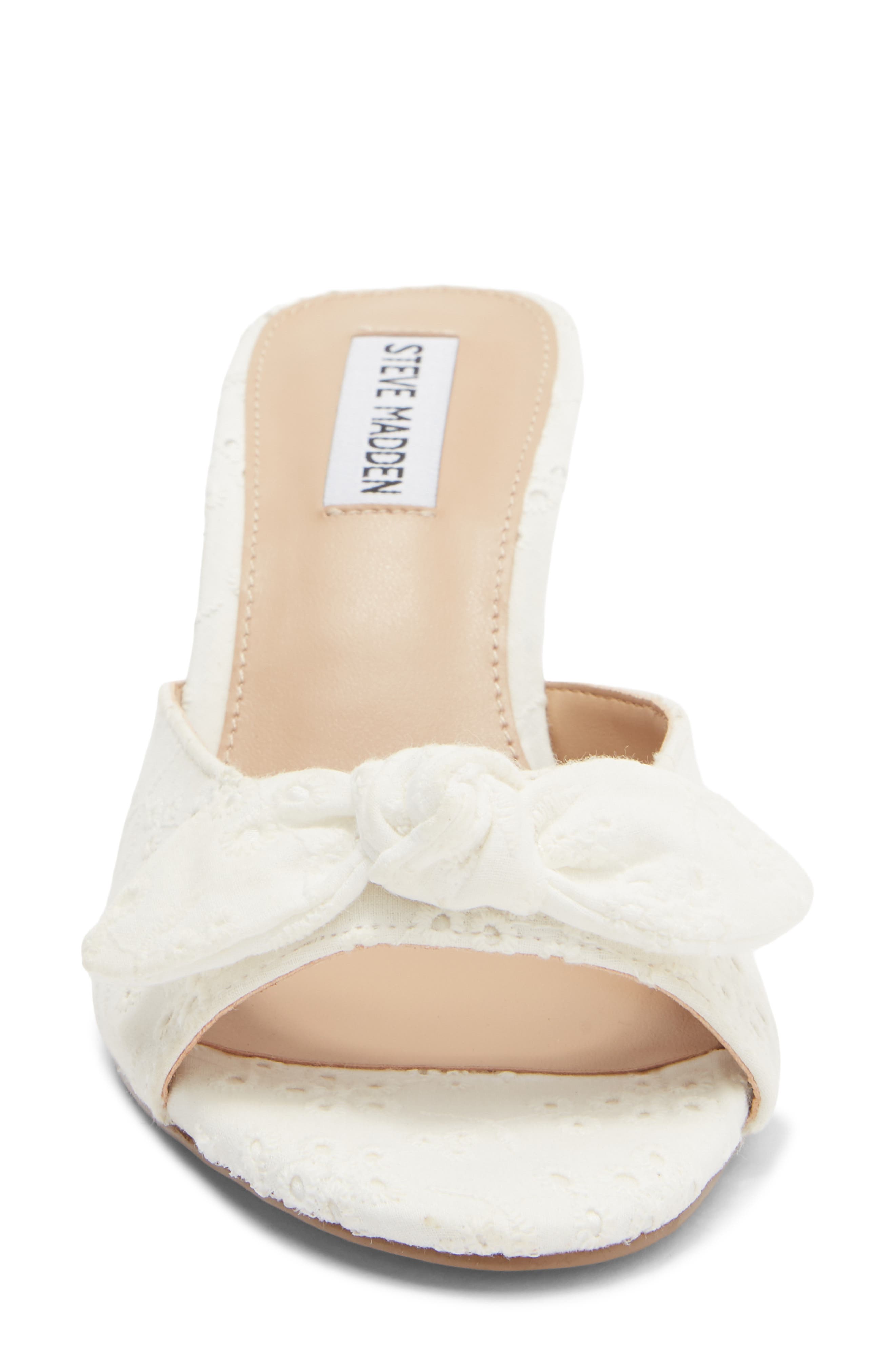 Rozee Knot Sandal, Alternate, color, WHITE FABRIC