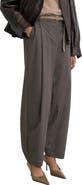 Reiss Phae Pinstripe Pleated Barrel Leg Trousers
