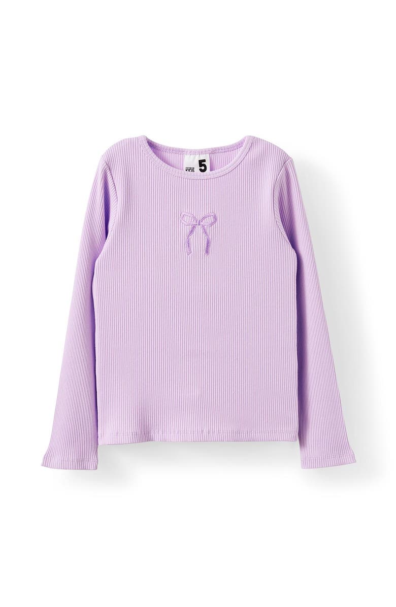 Cotton On Kids Kid's Jade Crew, Main, color, Vintage Lilac Bow