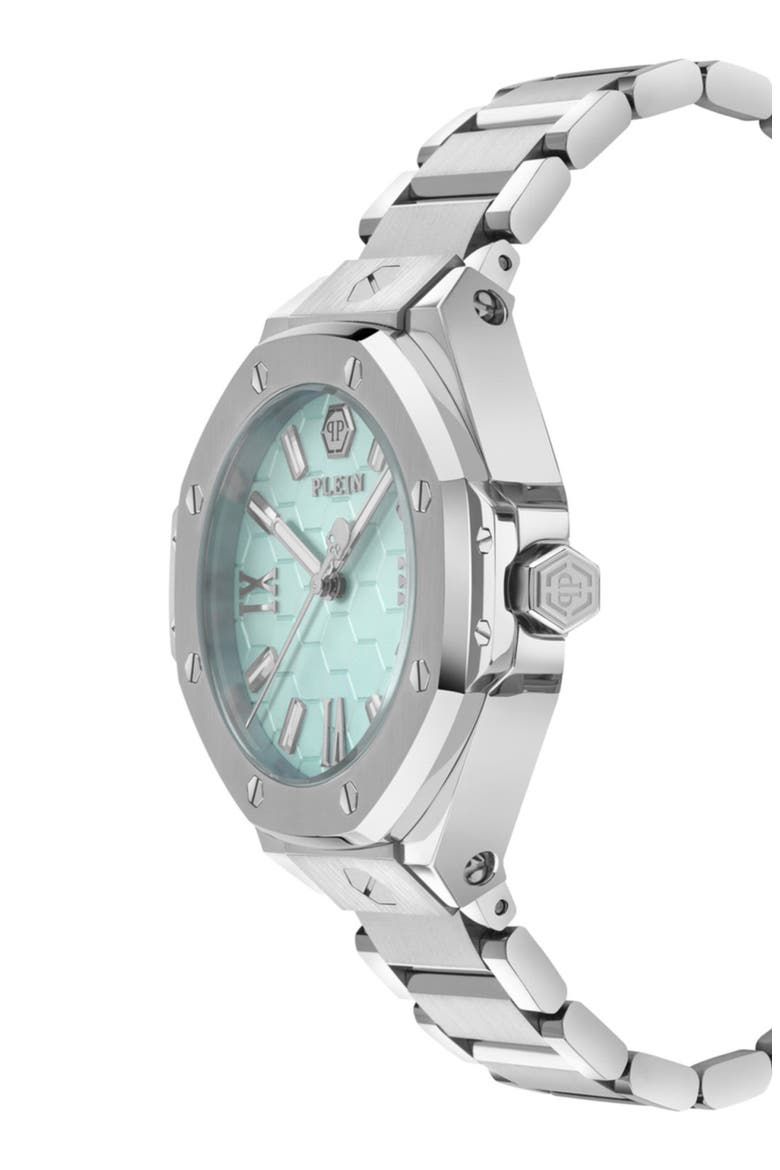 Plein Lady Royal Bracelet Watch, 39mm, Alternate, color, STAINLESS STEEL