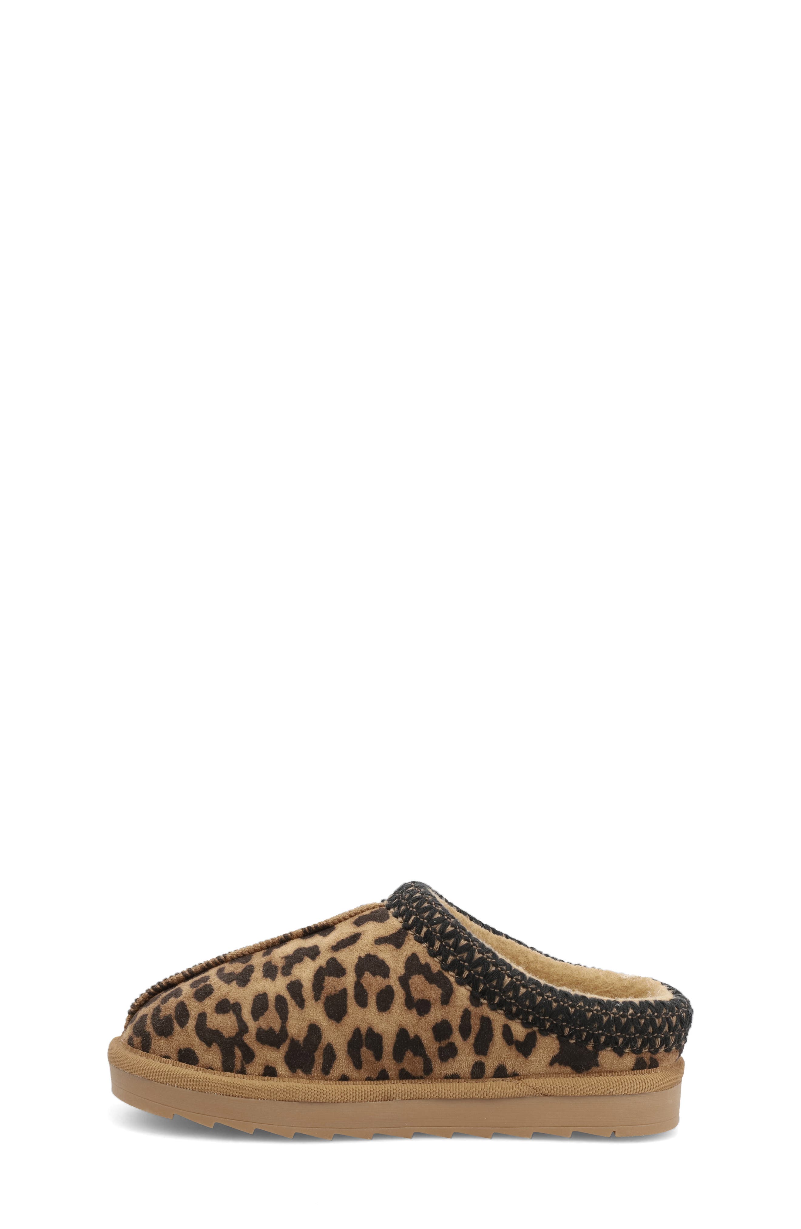MIA Kids' Downee Scuff Slipper, Alternate, color, Leopard Print