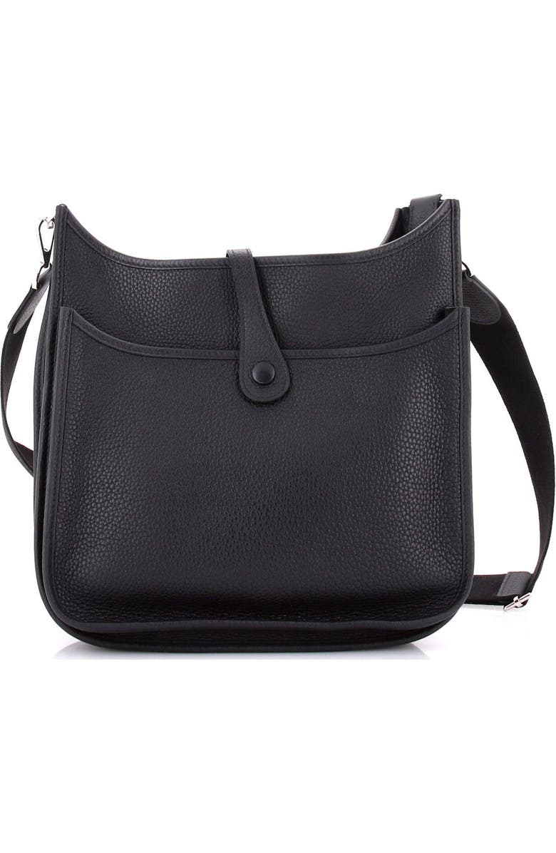 Pre-Owned Hermes Evelyne Bag Gen III Clemence PM, Alternate, color, Noir