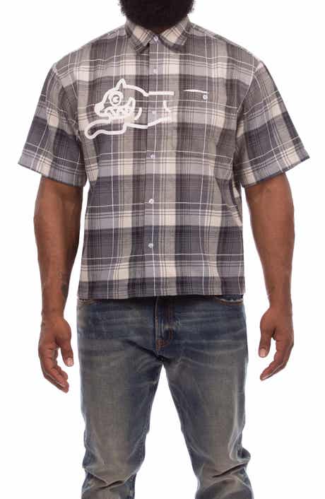 Snow Cone Plaid Short Sleeve Button-Up Shirt