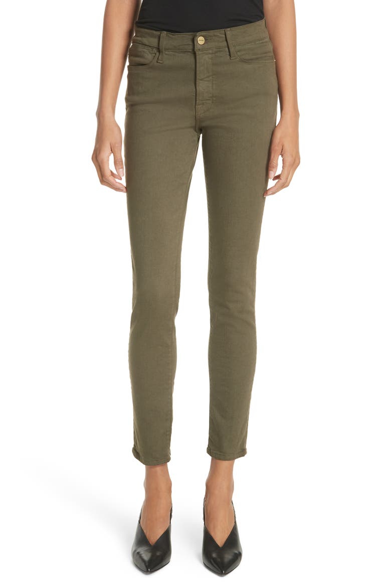 Le Skinny de Jeanne Ankle Jeans, Main, color, FOREST