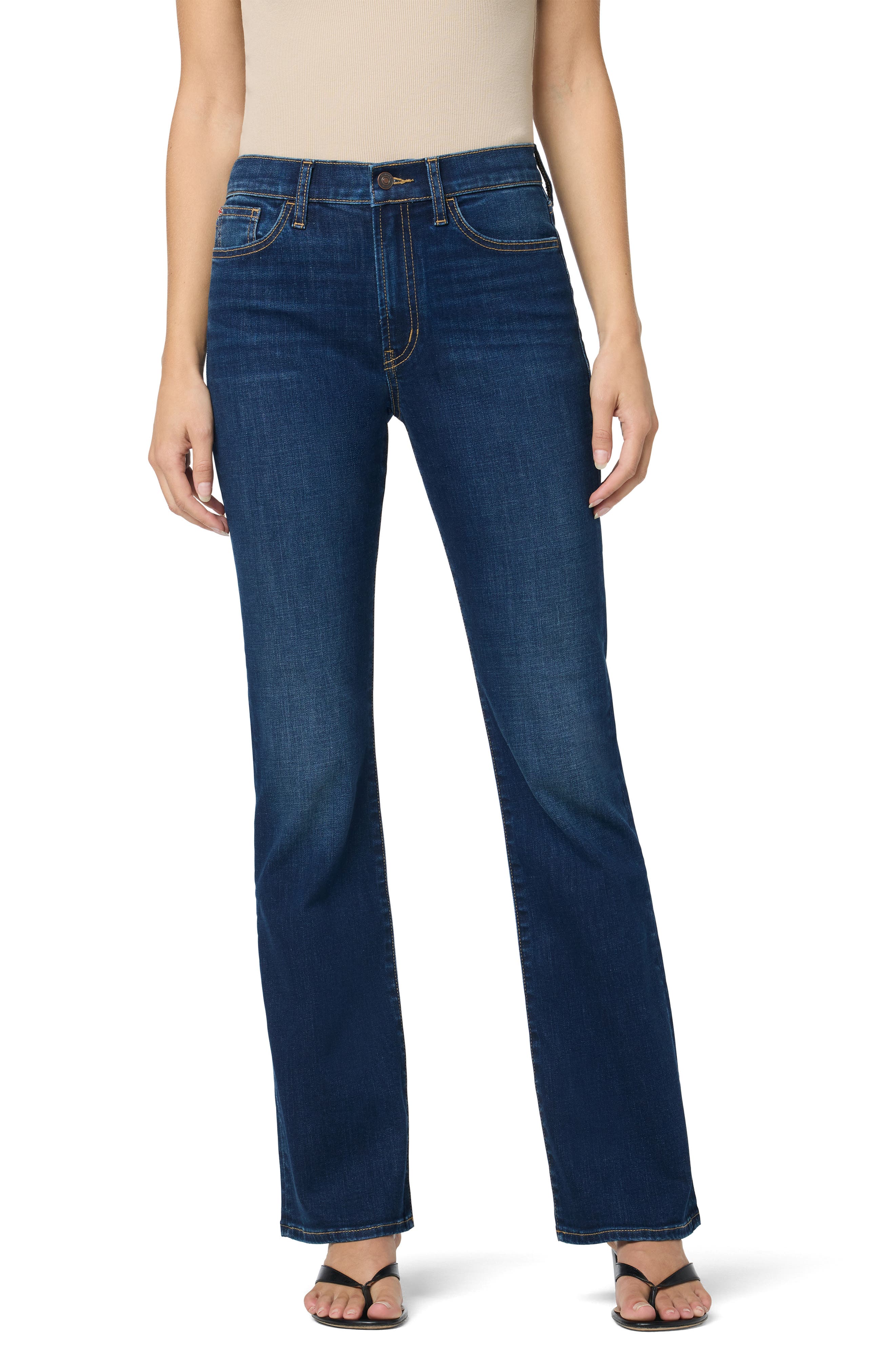 Hudson Jeans Jolene Cuffed Hem Wide Leg Jeans