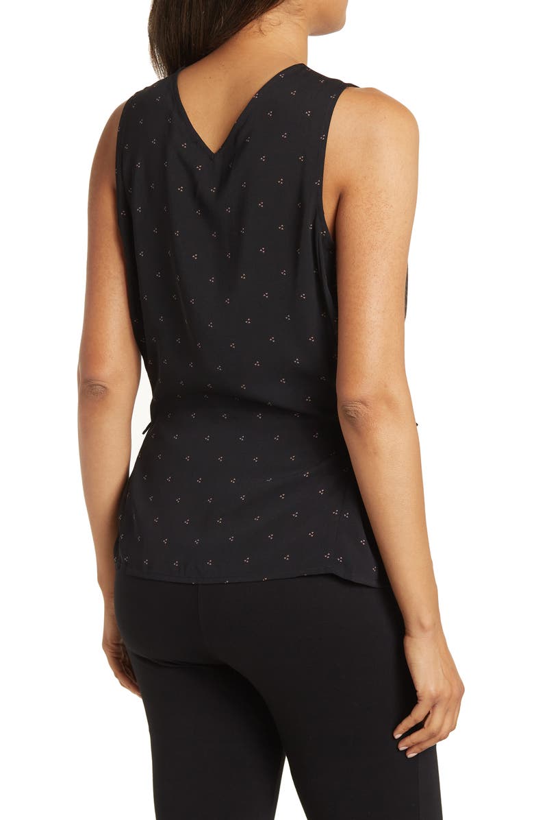 Pleione V-neck Side-tie Blouse, Alternate, color, 