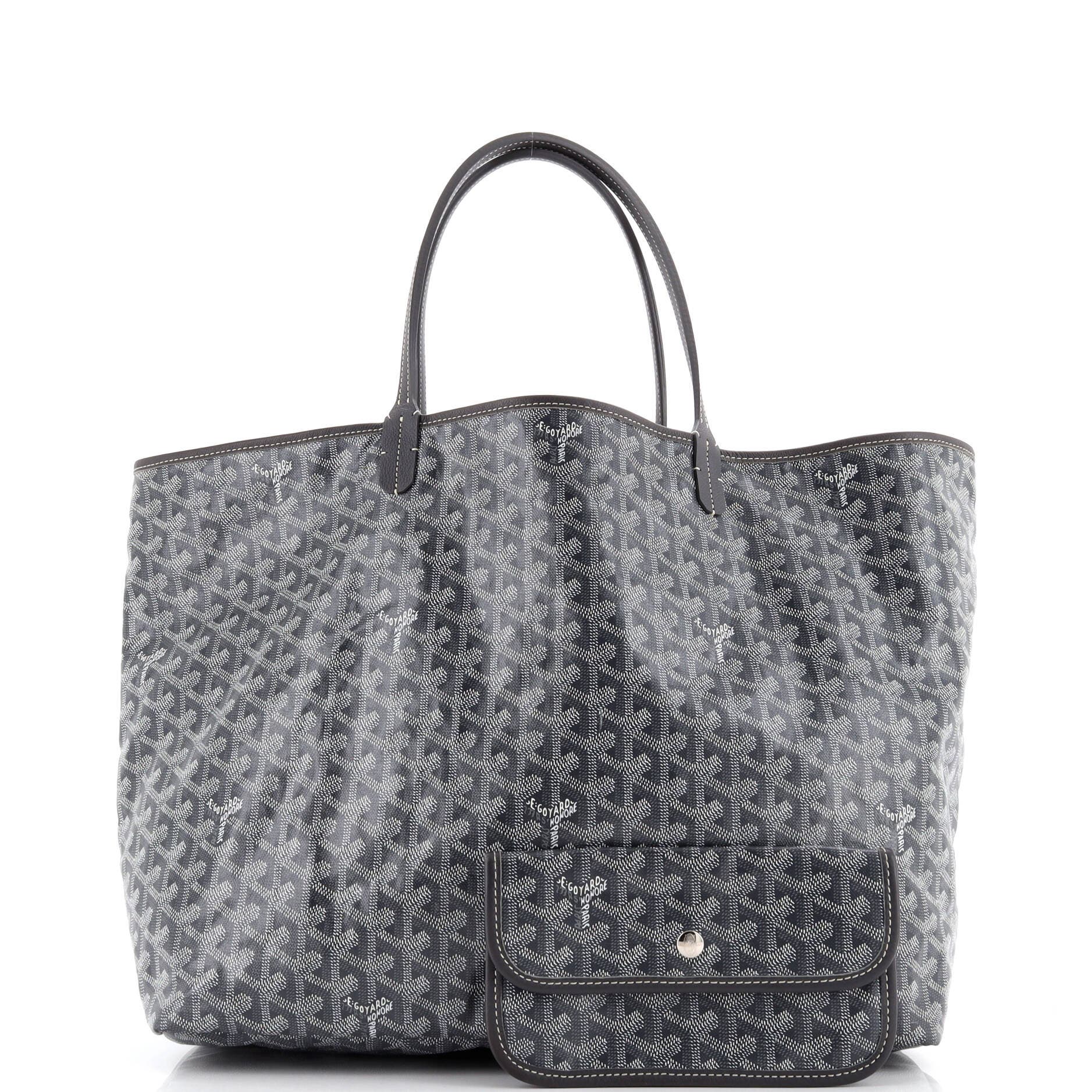 Pre-Owned Goyard Saint Louis Tote Coated Canvas GM, Alternate, color, Gray