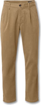 rag & bone Evan Trim Fit Pleated Stretch Cotton Chinos