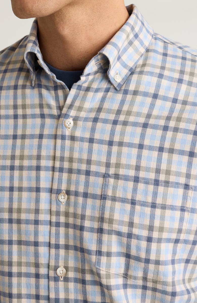 Bonobos Lightweight Stretch Flannel Button-Down Shirt, Alternate, color, Exley Check