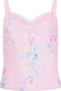 LoveShackFancy Kids' Lirena Floral Lace Trim Top