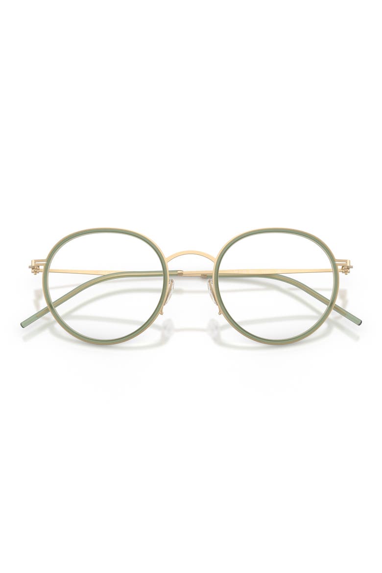 47MM ROUND, Alternate, color, MATTE PALE GOLD / DEMO LENS