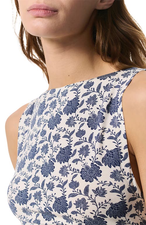 Rag & Bone Luca Printed Shirred Tank In Salute Multi