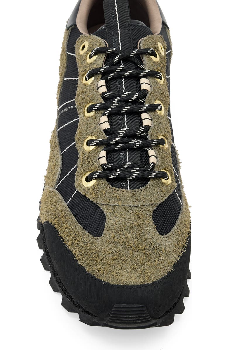 AllSaints Nevis Cleated Sneaker, Alternate, color, Khaki Green/ Black