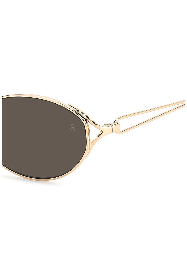 WZN 8031/G/S 56mm Oval Sunglasses, Alternate, color, ROSE GOLD/ GREY