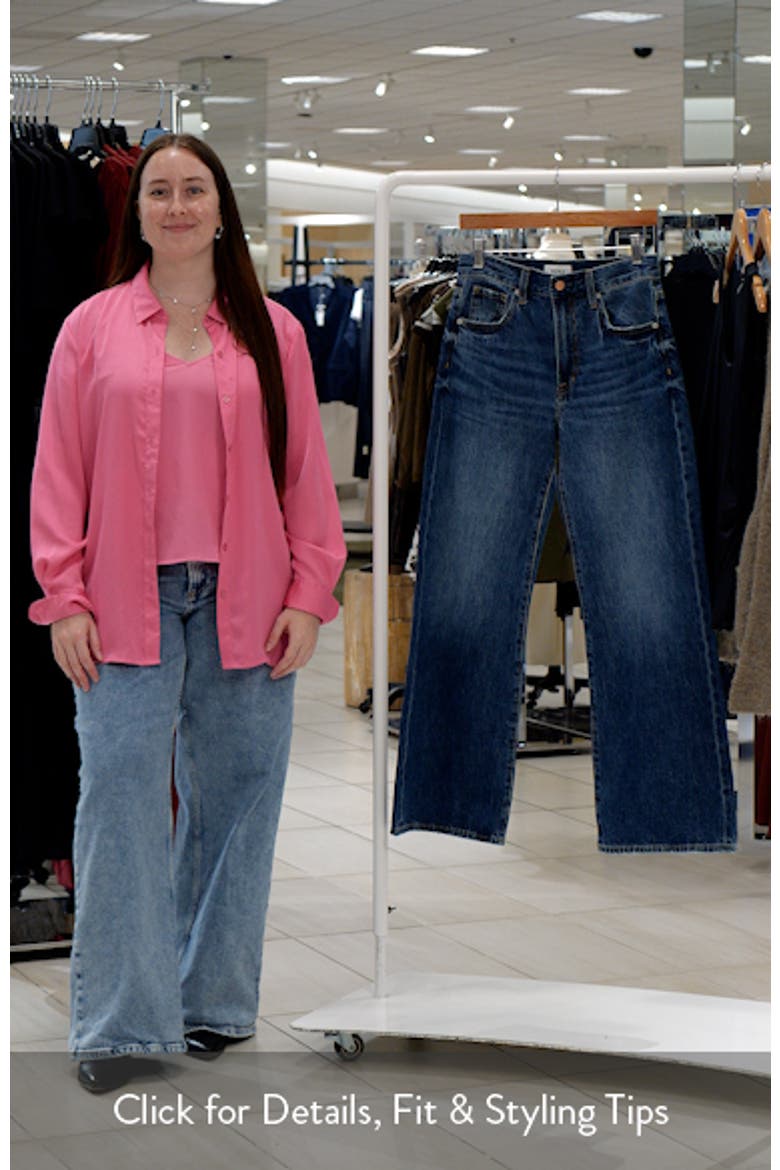Larsen Petite High Waist Straight Leg Jeans video