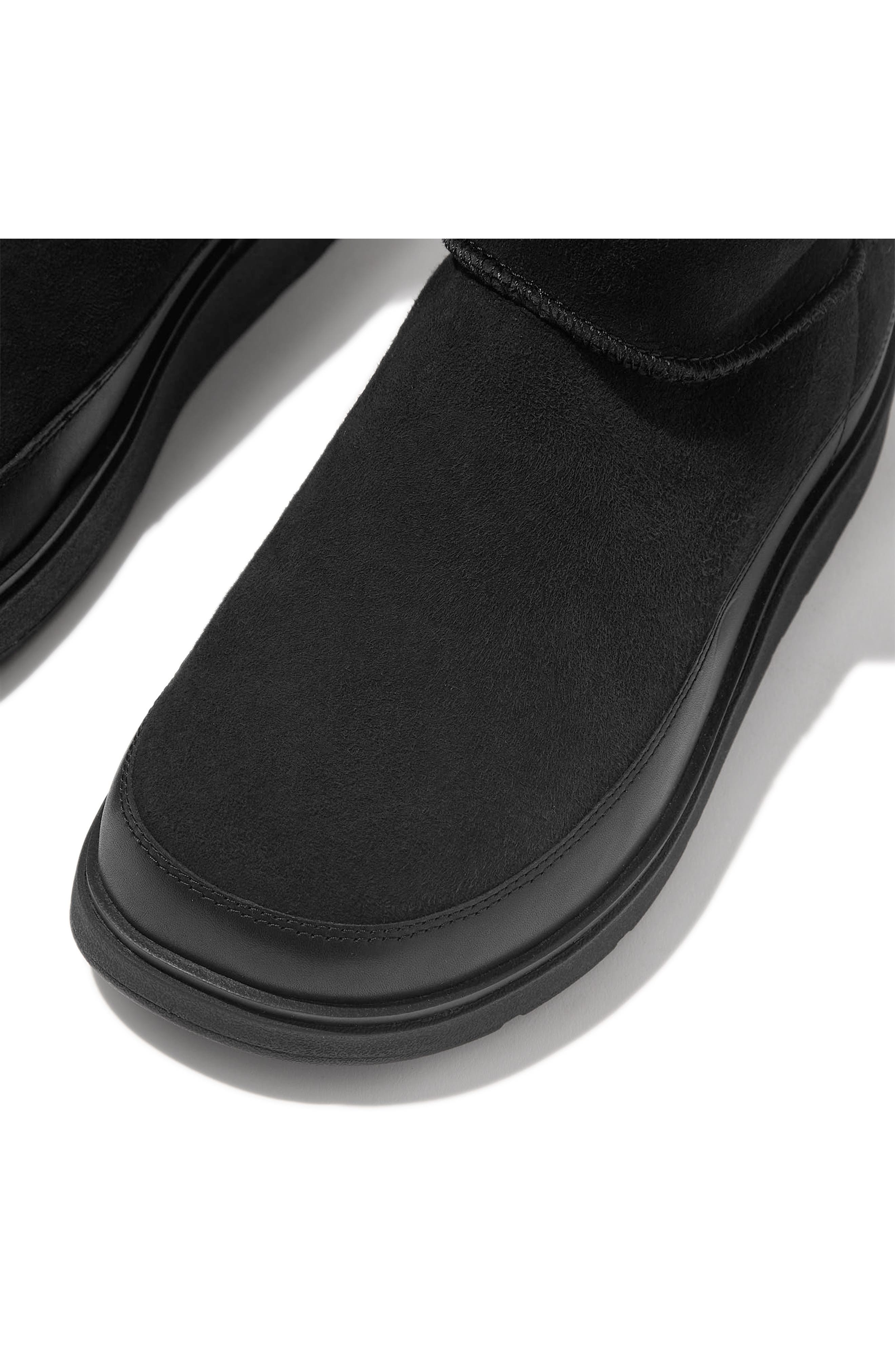 FitFlop Gen Genuine Shearling Boot, Alternate, color, All Black