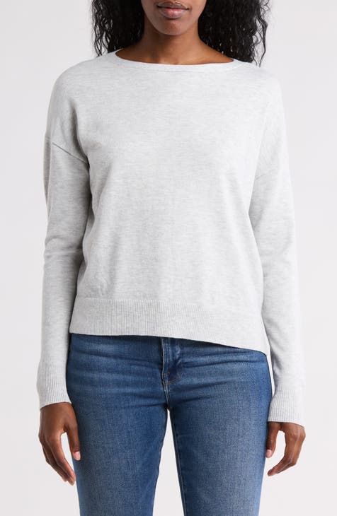 Open Neck Pullover Sweater