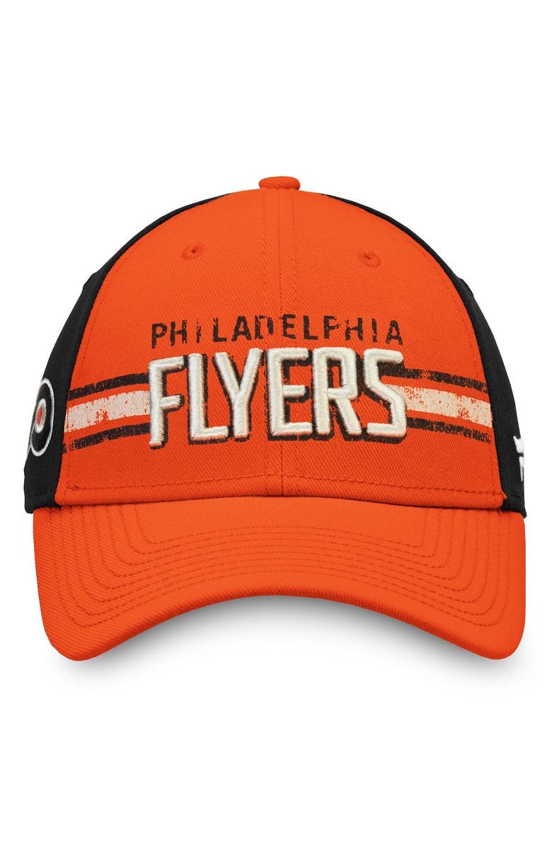 FANATICS Men's Fanatics Branded Orange/Black Philadelphia Flyers True Classic Structured Adjustable Hat, Alternate, color,