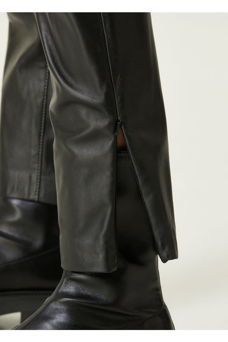 Boomerang Leather Pant, Alternate, color, Black