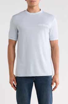 Tipped Crewneck Pocket T-Shirt