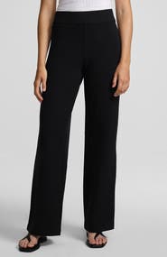 Lands' End Starfish High Rise Pull On Wide Leg Pocket Pants