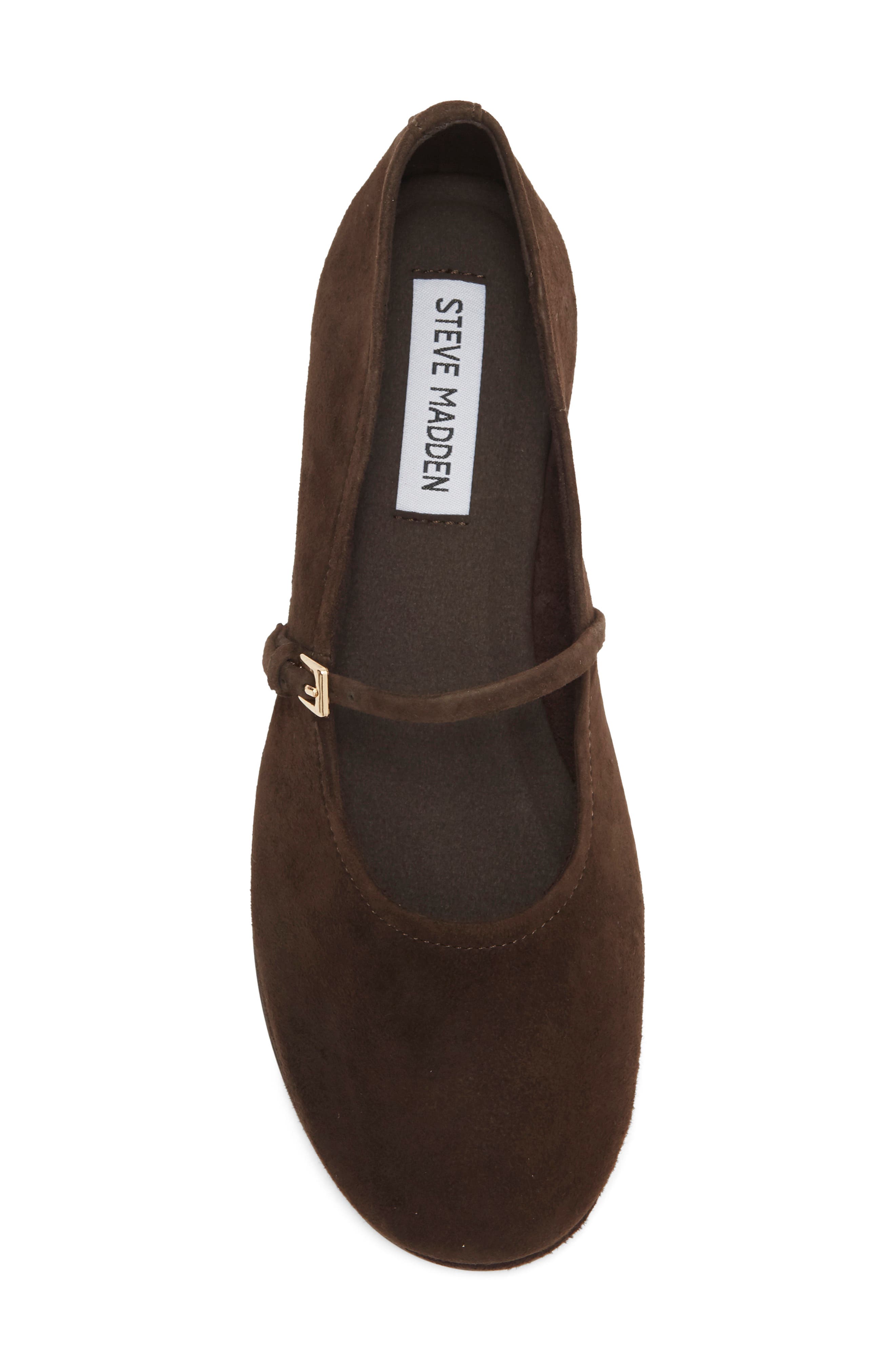 Magda Leather Mary Jane Flat, Alternate, color, BROWN SUEDE
