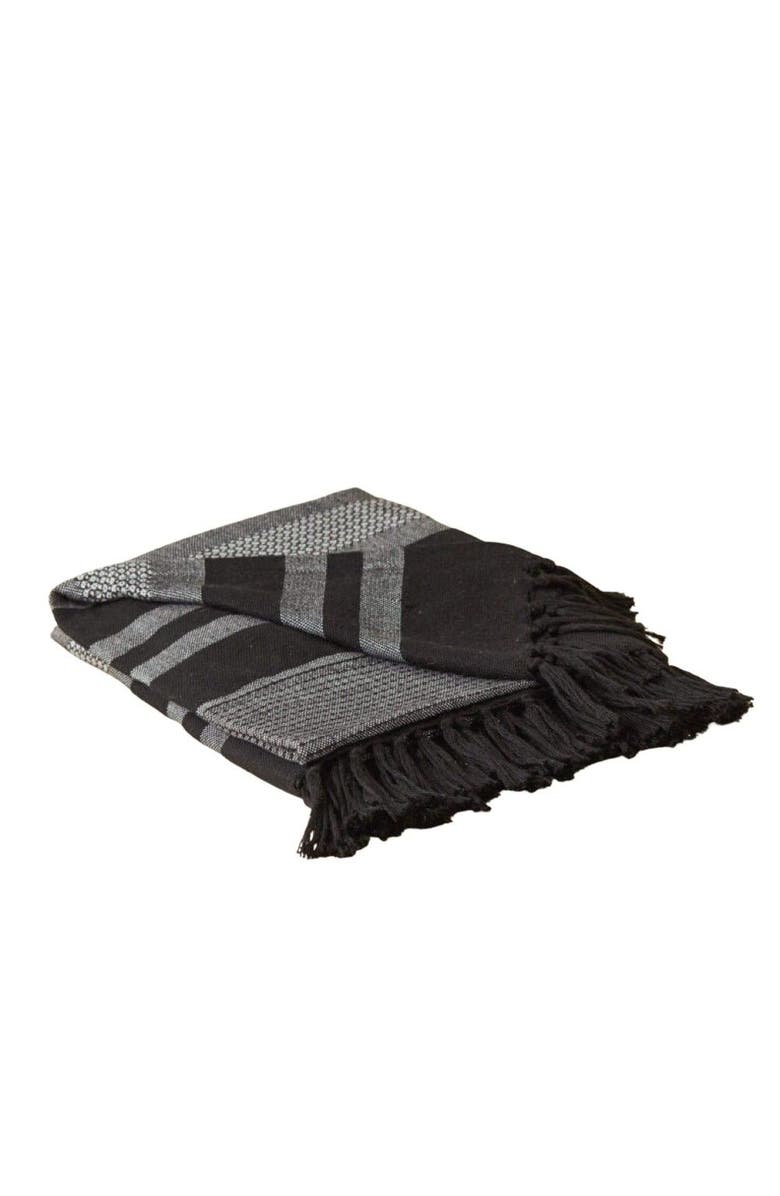 Be Home Keni Recycled Throw, Main, color, Black