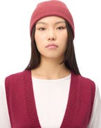 Gobi Cashmere Cashmere Rib Knit Beanie