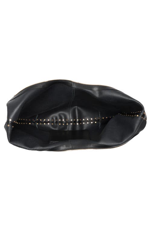Madewell Essentials Curve Leather Shoulder Bag In Black