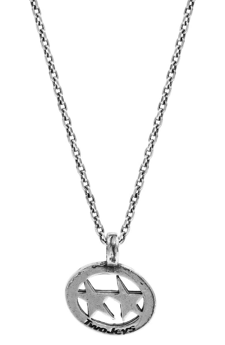 TWOJEYS Men's Superstar Pendant Necklace, Alternate, color, Silver